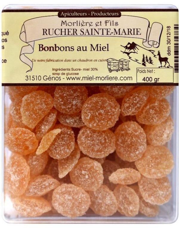 Bonbons au miel sucre roux