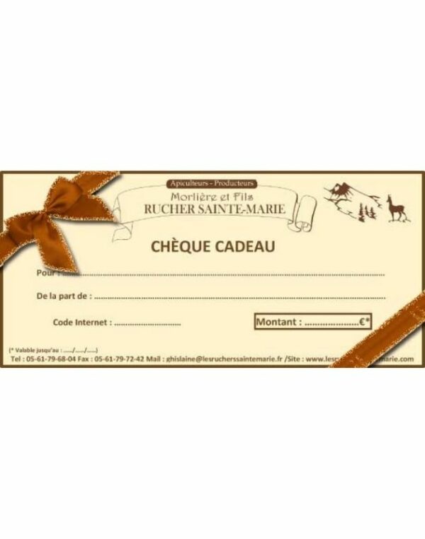 Chèque cadeau