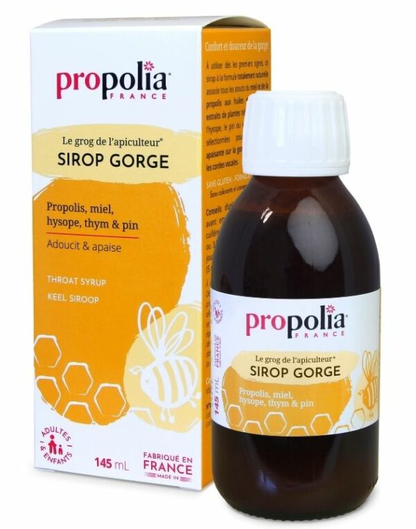 Sirop Gorge Propolis, Miel et Citron